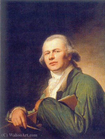 WikiOO.org - Encyclopedia of Fine Arts - Lukisan, Artwork Martin Ferdinand Quadal - Self portrait