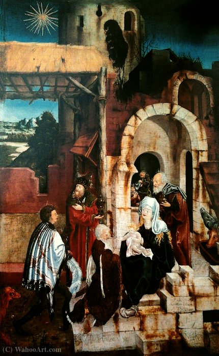 Wikioo.org - The Encyclopedia of Fine Arts - Painting, Artwork by Martin Schaffner - The Adoration of the Magi.
