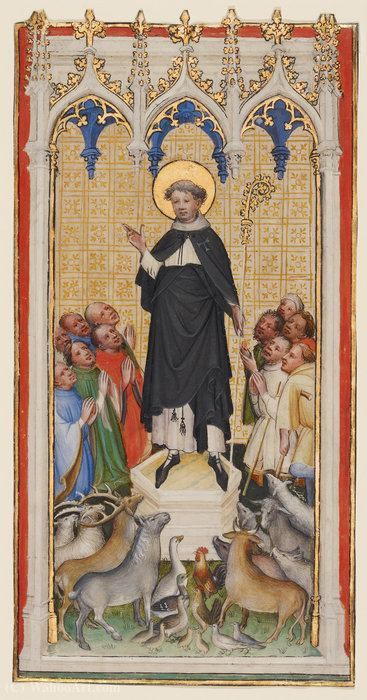 WikiOO.org - Encyclopedia of Fine Arts - Målning, konstverk Master Of Saint Veronica - Anthony Abbot Blessing the Animals, the Poor, and the Sick