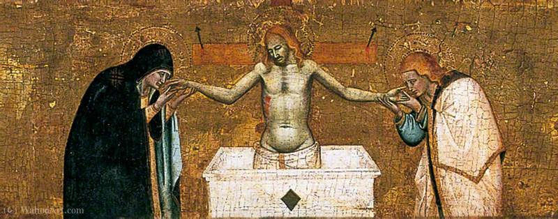 Wikioo.org - The Encyclopedia of Fine Arts - Painting, Artwork by Master Of San Lucchese - The Dead Christ with the Virgin and St John