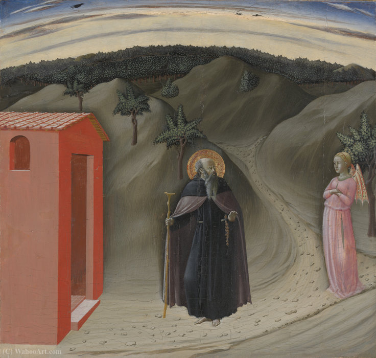 WikiOO.org - Encyclopedia of Fine Arts - Maľba, Artwork Master Of The Osservanza - Temptation of Saint Anthony Abbot