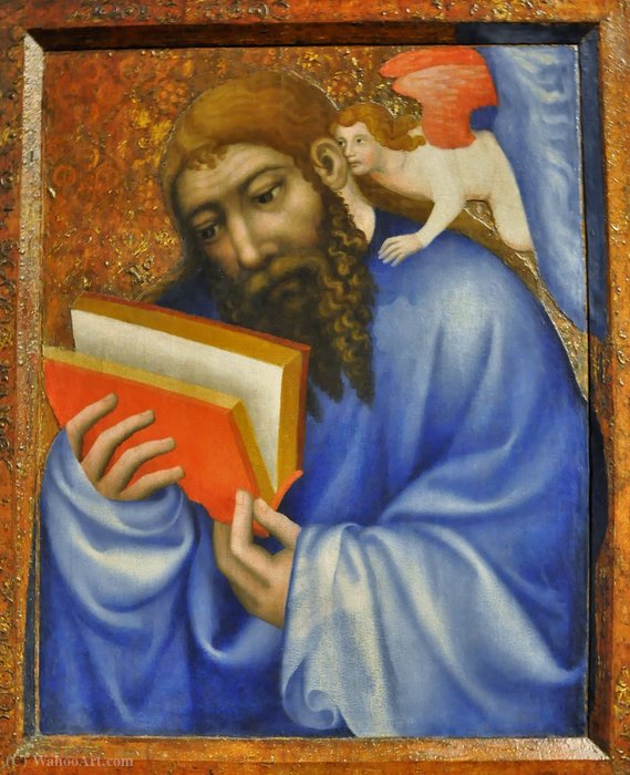 WikiOO.org - Εγκυκλοπαίδεια Καλών Τεχνών - Ζωγραφική, έργα τέχνης Master Theoderic - St. Matthew by Theodoric of Prague