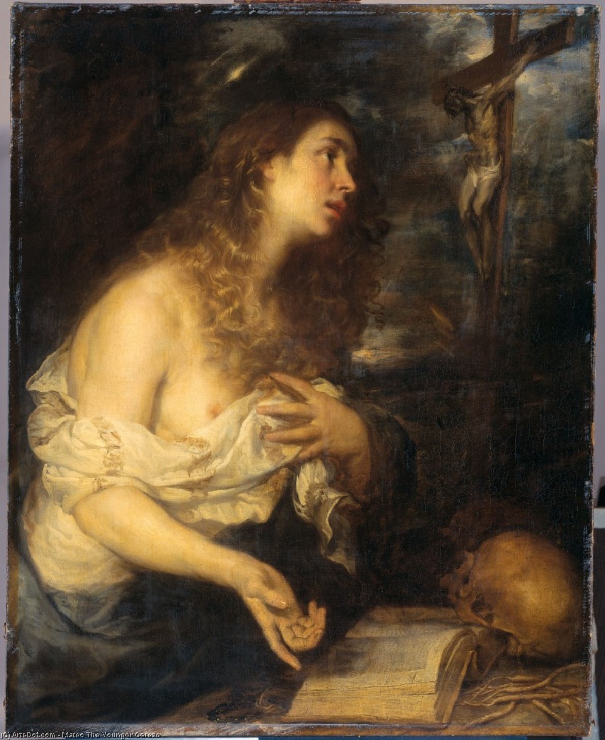 Wikioo.org - The Encyclopedia of Fine Arts - Painting, Artwork by Mateo The Younger Cerezo - Penitent magdalen