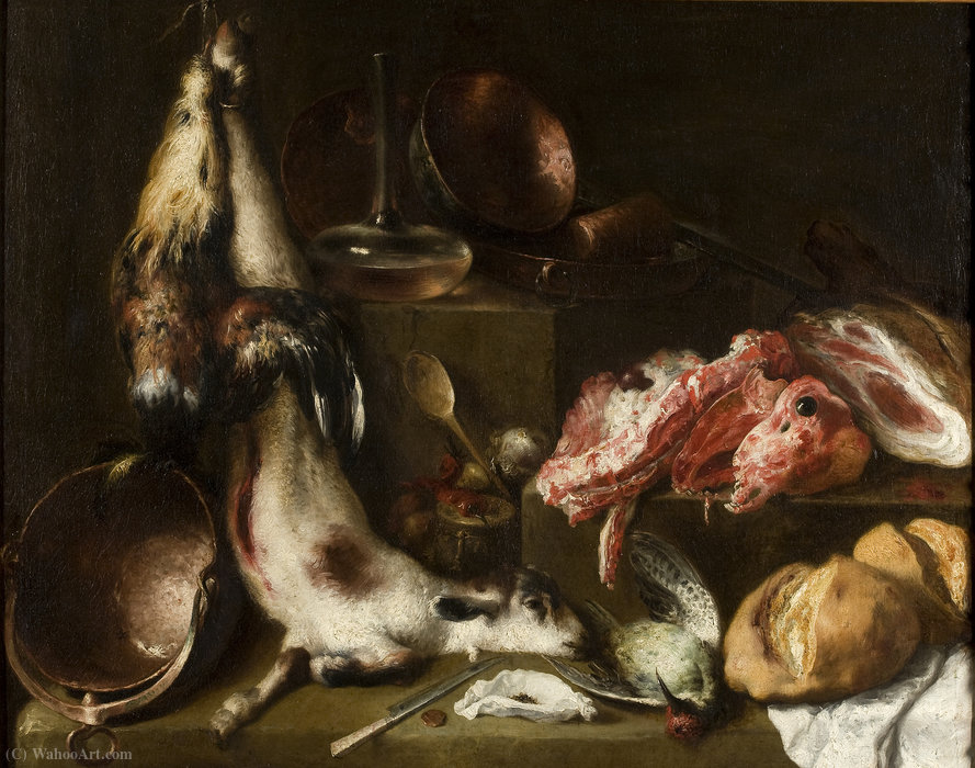 Wikioo.org - The Encyclopedia of Fine Arts - Painting, Artwork by Mateo The Younger Cerezo - Still kitchen