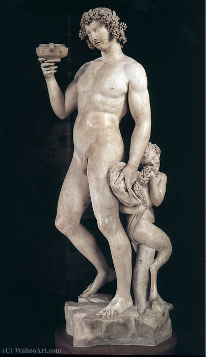 WikiOO.org - Enciclopedia of Fine Arts - Pictura, lucrări de artă Michel Ange Houasse - Bacchus with Pan