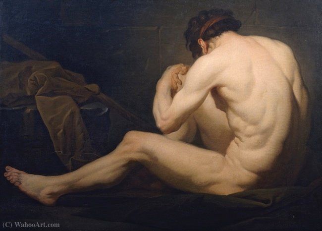 WikiOO.org - Encyclopedia of Fine Arts - Lukisan, Artwork Michel François Dandré Bardon - Academy of man