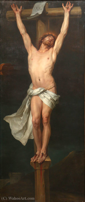 WikiOO.org - Encyclopedia of Fine Arts - Maalaus, taideteos Michel François Dandré Bardon - Christ on the Cross