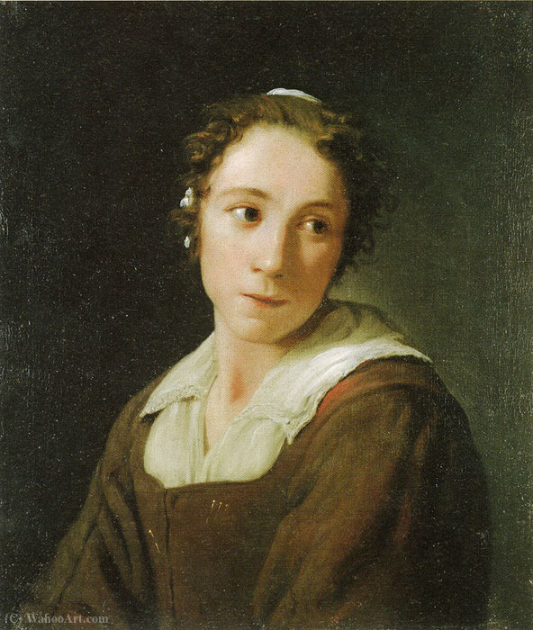 Wikioo.org - The Encyclopedia of Fine Arts - Painting, Artwork by Michael Sweerts - Portrait of a young woman.