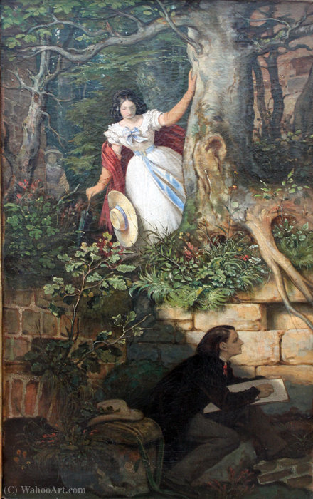 WikiOO.org - Encyclopedia of Fine Arts - Lukisan, Artwork Moritz Von Schwind - The painter joseph binder's adventure