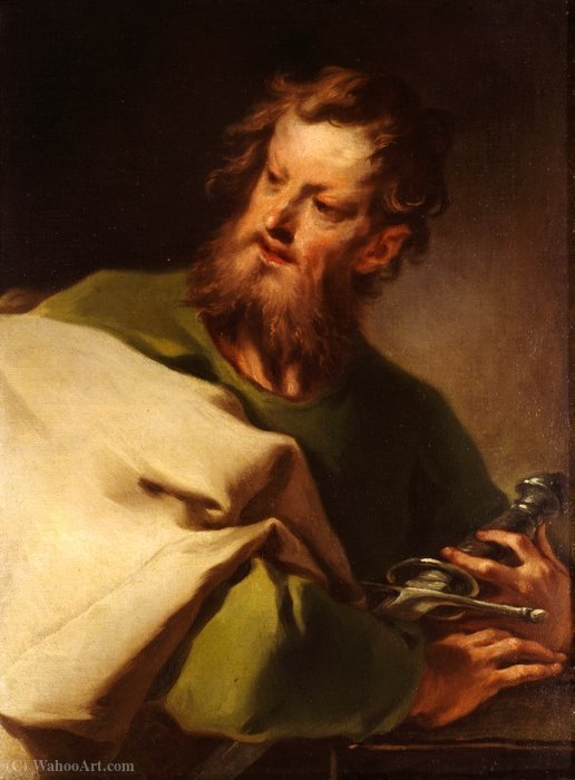 Wikioo.org – L'Enciclopedia delle Belle Arti - Pittura, Opere di Nicola Grassi - St. Paul Apostolo