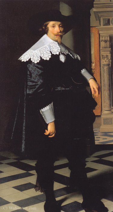 Wikioo.org - The Encyclopedia of Fine Arts - Painting, Artwork by Nicolaes Eliasz Pickenoy - Portrait of Cornelis de Graeff
