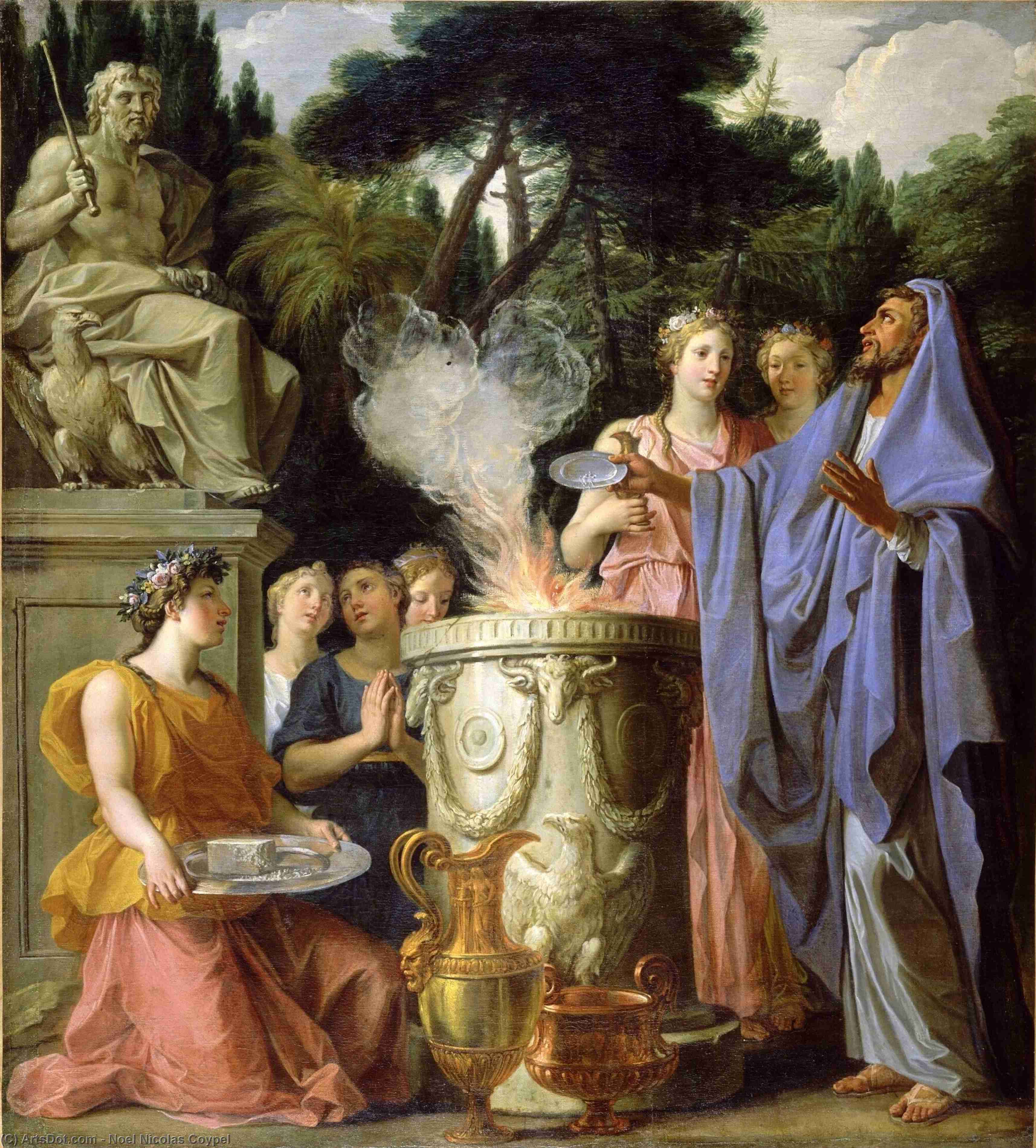 WikiOO.org - Encyclopedia of Fine Arts - Maleri, Artwork Noel Nicolas Coypel - Sacrifice to Jupiter