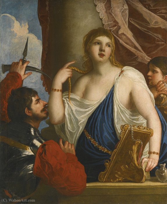 Wikioo.org - The Encyclopedia of Fine Arts - Painting, Artwork by Padovanino - Semiramis called to arms