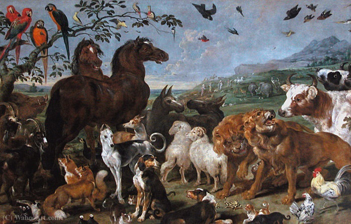 Wikioo.org - The Encyclopedia of Fine Arts - Painting, Artwork by Paul De Vos - Noah's ark
