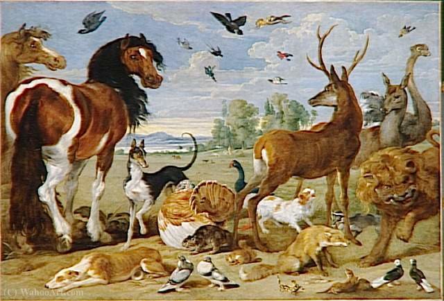 WikiOO.org - Енциклопедія образотворчого мистецтва - Живопис, Картини
 Paul De Vos - Paradise on earth