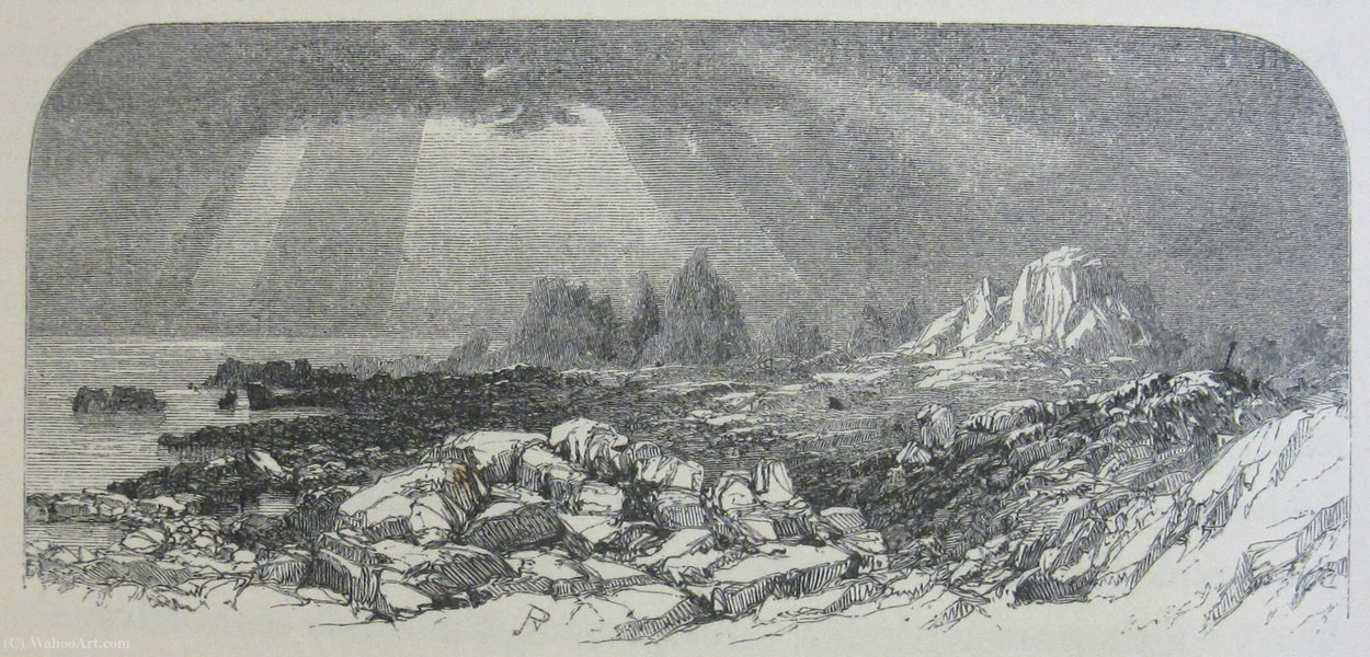 WikiOO.org - Encyclopedia of Fine Arts - Maalaus, taideteos Paul Jacob Naftel - The Corbières rocks