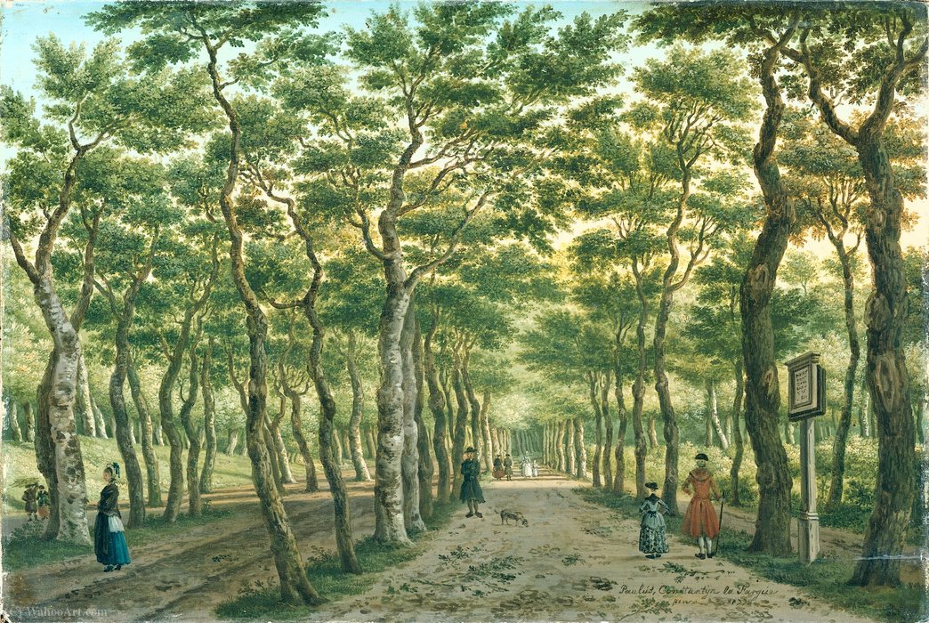Wikioo.org - The Encyclopedia of Fine Arts - Painting, Artwork by Paulus Constantin La Fargue - The Herepad in the Haagse Bos.