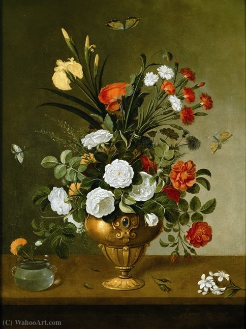 WikiOO.org - Encyclopedia of Fine Arts - Maľba, Artwork Pedro De Camprobín - Vase