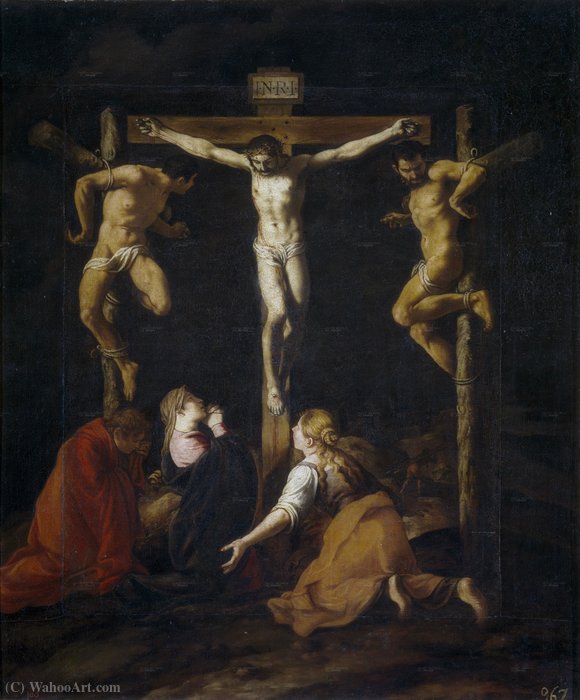 Wikioo.org – La Enciclopedia de las Bellas Artes - Pintura, Obras de arte de Pedro Orrente - La crucifixión
