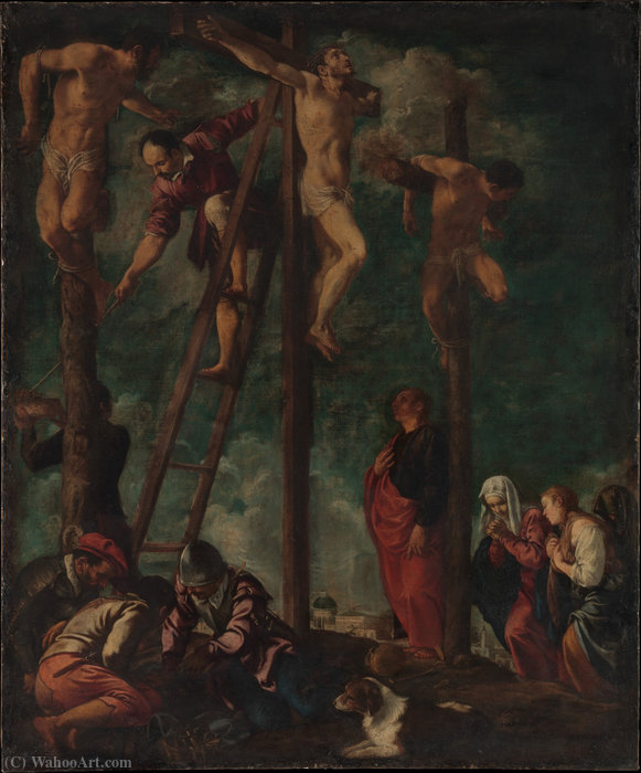 Wikioo.org - สารานุกรมวิจิตรศิลป์ - จิตรกรรม Pedro Orrente - The crucifixion