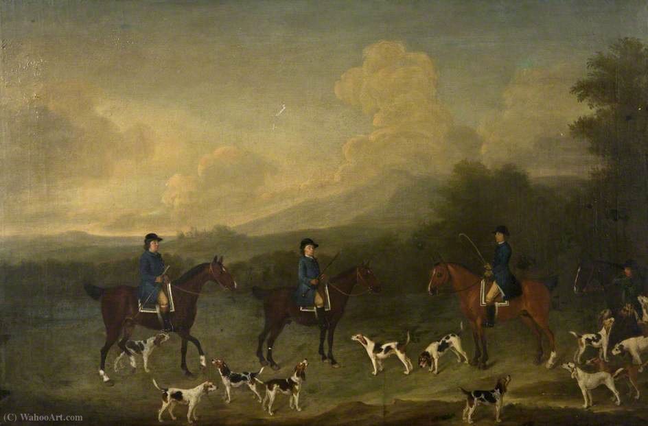 Wikioo.org - The Encyclopedia of Fine Arts - Painting, Artwork by Peter Tillemans - A warwickshire hunt