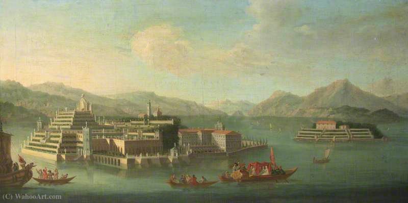 Wikioo.org - The Encyclopedia of Fine Arts - Painting, Artwork by Peter Tillemans - Isola bella, lago maggiore, italy