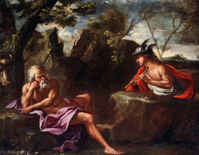 Wikioo.org - The Encyclopedia of Fine Arts - Painting, Artwork by Pier Francesco Mola - Mercury and Argus