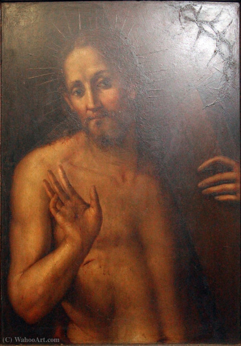 WikiOO.org - Encyclopedia of Fine Arts - Maleri, Artwork Pierfrancesco Di Jacopo Foschi - Christ portacroce
