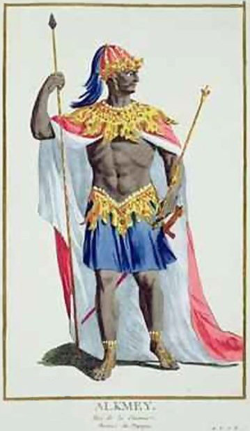 Wikioo.org - The Encyclopedia of Fine Arts - Painting, Artwork by Pierre Duflos - Alkmey King of Guinea