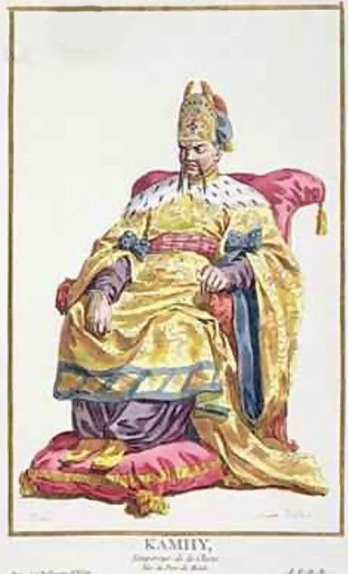 WikiOO.org - Güzel Sanatlar Ansiklopedisi - Resim, Resimler Pierre Duflos - Kang Tsi Manchu Emperor of China (1722)