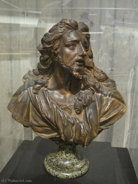 WikiOO.org - Encyclopedia of Fine Arts - Målning, konstverk Pierre Etienne Monnot - Buste du Christ
