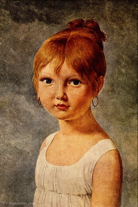 WikiOO.org – 美術百科全書 - 繪畫，作品 Pierre Narcisse Guérin - 艺术家的女儿