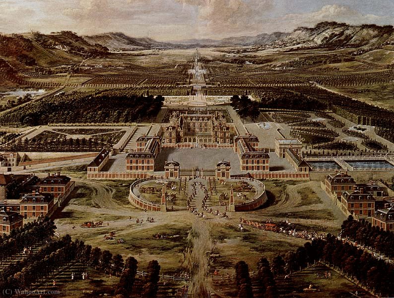 Wikioo.org - The Encyclopedia of Fine Arts - Painting, Artwork by Patel Pierre (Patel Le Père) - The Palace of Versailles circa (1668)