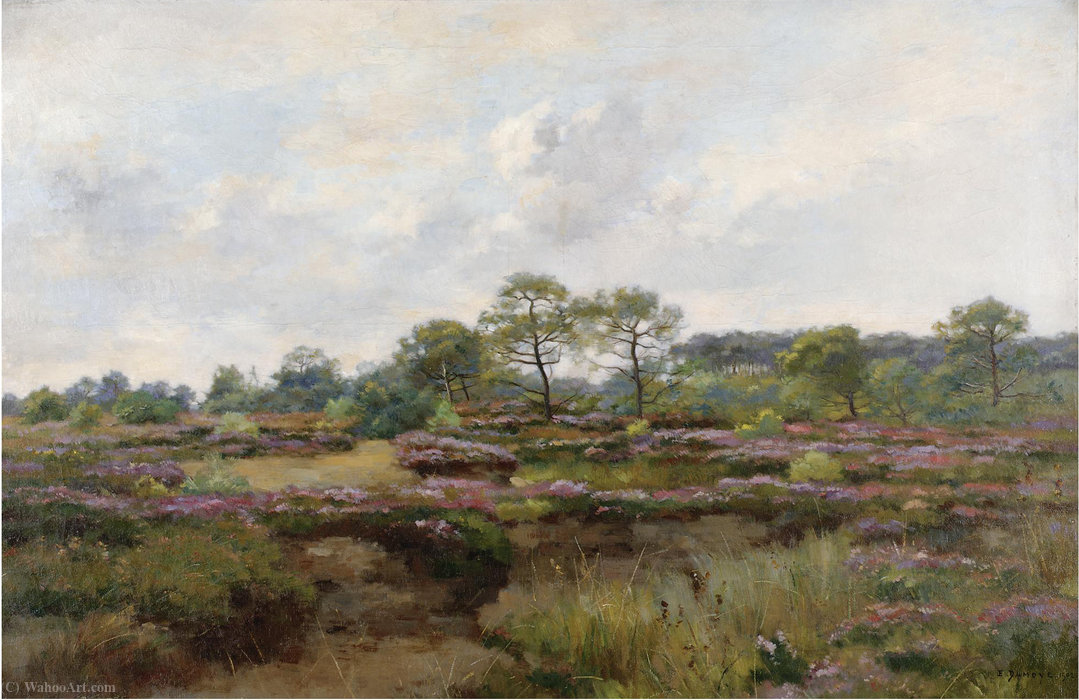 WikiOO.org - Güzel Sanatlar Ansiklopedisi - Resim, Resimler Pierre-Emmanuel Damoye - Heather landscape