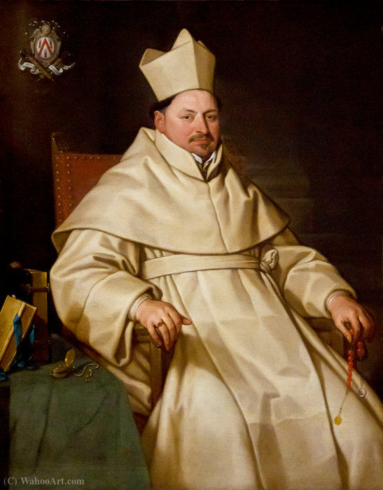 Wikioo.org - สารานุกรมวิจิตรศิลป์ - จิตรกรรม Pieter Franchoys - Portrait of Abbot Nicholas Mutsaerts