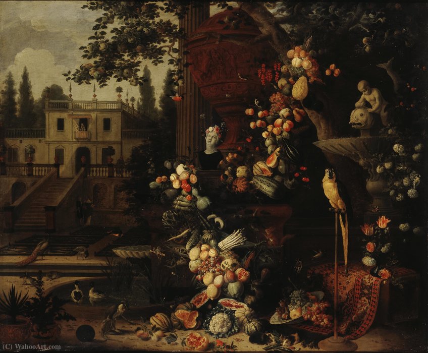 Wikioo.org – L'Enciclopedia delle Belle Arti - Pittura, Opere di Pieter Gijsels - Giardino