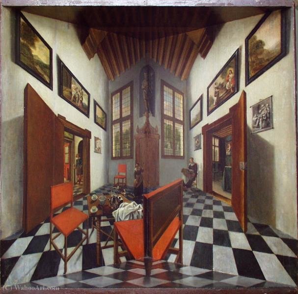 Wikioo.org - The Encyclopedia of Fine Arts - Painting, Artwork by Pieter Janssens Elinga - Perspective box