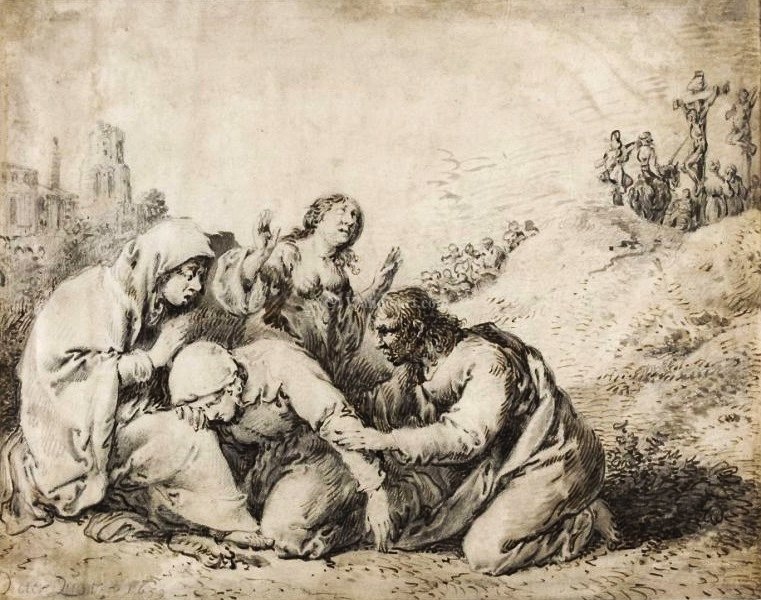 Wikioo.org – L'Encyclopédie des Beaux Arts - Peinture, Oeuvre de Pieter Jansz Quast - Lamentation du Christ.