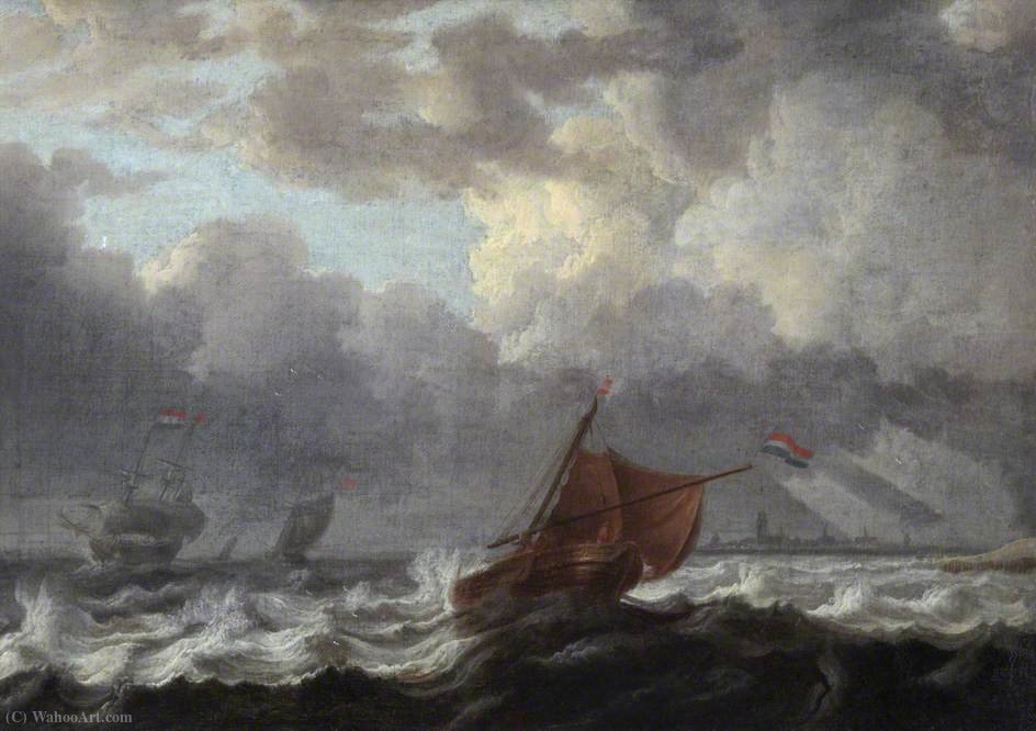 Wikioo.org - The Encyclopedia of Fine Arts - Painting, Artwork by Pieter The Elder Mulier - Sea piece