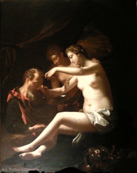 WikiOO.org - Encyclopedia of Fine Arts - Maalaus, taideteos Pieter Van Der Werff - Lot and his daughters.