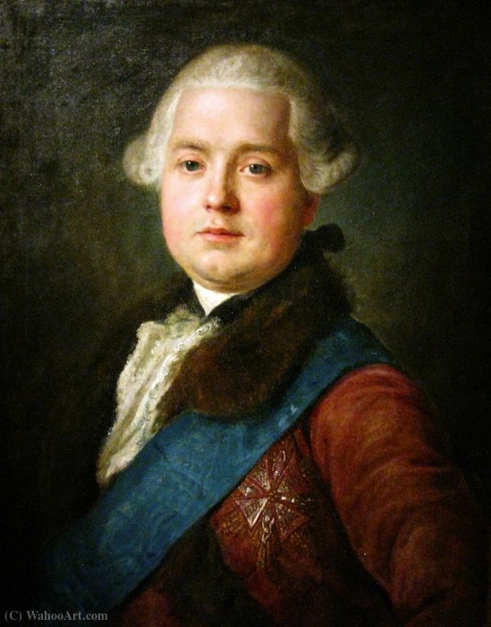 Wikioo.org - The Encyclopedia of Fine Arts - Painting, Artwork by Pietro Antonio Rotari - Portrait of Franciszek Michał Rzewuski.
