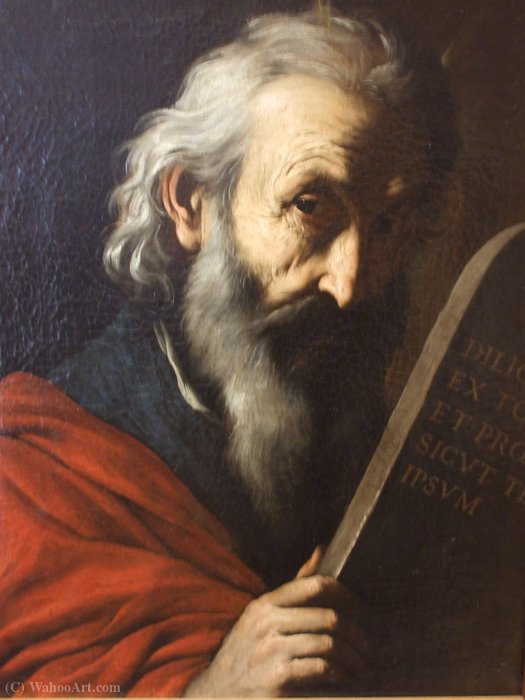 WikiOO.org - Encyclopedia of Fine Arts - Maalaus, taideteos Pietro Novelli - Moses