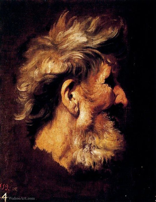 Wikioo.org - Die Enzyklopädie bildender Kunst - Malerei, Kunstwerk von Pietro Paolo Bonzi - Alte Kopf