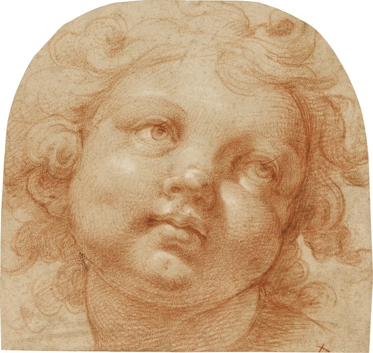 WikiOO.org - Encyclopedia of Fine Arts - Maľba, Artwork Pomarancio - Head of a putto