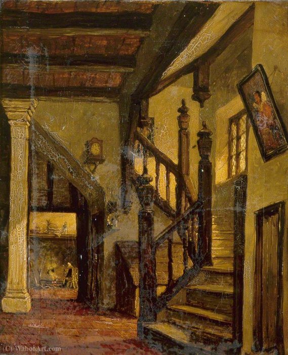 Wikioo.org - The Encyclopedia of Fine Arts - Painting, Artwork by Richard Henry Nibbs - Ote hall, wivelsfield, west sussex