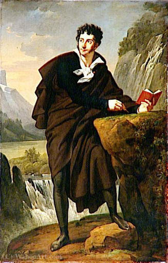 WikiOO.org - Εγκυκλοπαίδεια Καλών Τεχνών - Ζωγραφική, έργα τέχνης Robert Jacques François Lefèvre - Portrait of Charles-Victor Prévost d'Arlincourt