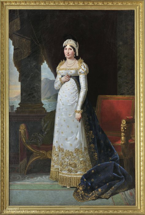 Wikioo.org - The Encyclopedia of Fine Arts - Painting, Artwork by Robert Jacques François Lefèvre - Portrait of Letizia Bonaparte