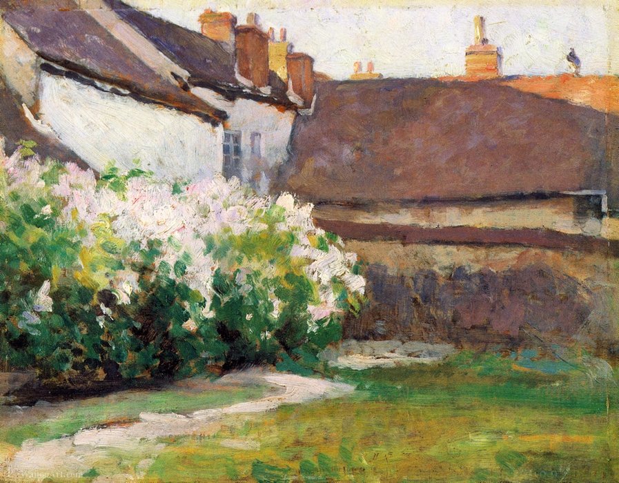 Wikioo.org - The Encyclopedia of Fine Arts - Painting, Artwork by Robert William Vonnoh - Afternoon shadows, grez, france