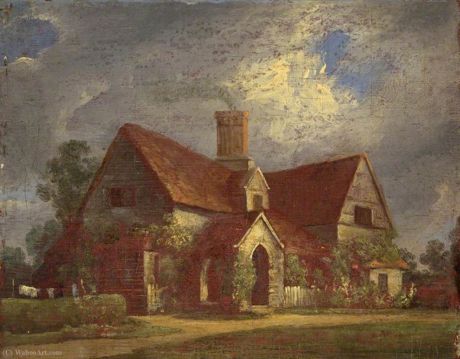 Wikioo.org - The Encyclopedia of Fine Arts - Painting, Artwork by Rolinda Sharples - Blaise hamlet cottages, double cottage