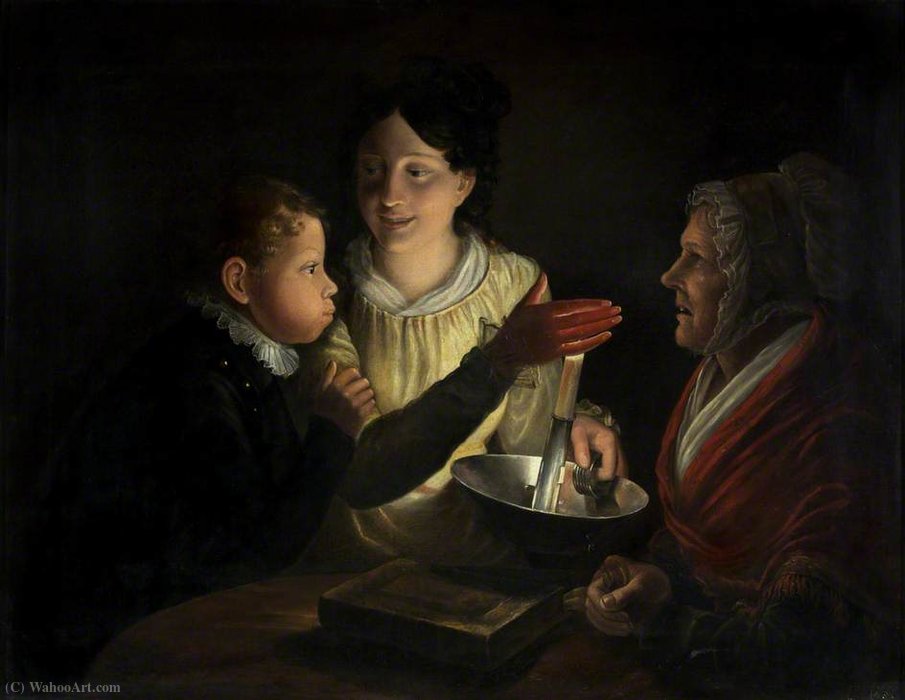 Wikioo.org – L'Encyclopédie des Beaux Arts - Peinture, Oeuvre de Rolinda Sharples - Souffler la bougie